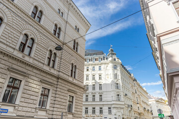 Beautiful View of the old town Vienna