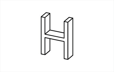 Elegant Letter H logo Vector Template Initial Letter H Logo Design Vector Template. Creative And Modern H logo
