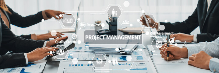 Business intelligence and data analysis concept. Team of analyst working on financial data analysis...