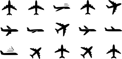 airplane icon, air plane sign vector
