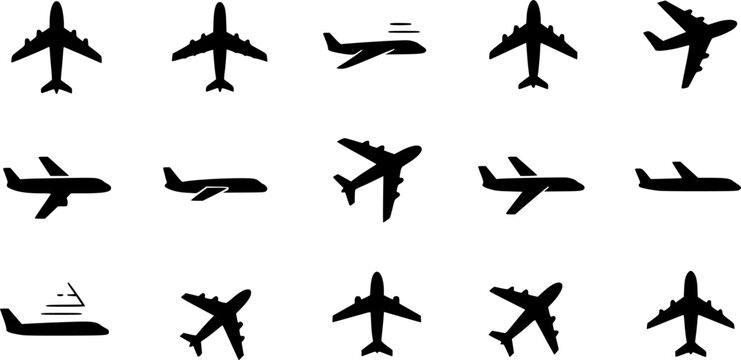 airplane icon, air plane sign vector
