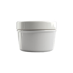 Cosmetic cream jar isolated on a transparent background. Skincare beauty product.