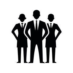 Corporate People Vector Silhouette Design