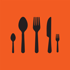 Fork Spoon Knife Cutlery Vector 