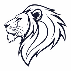 Fototapeta premium lion head vector