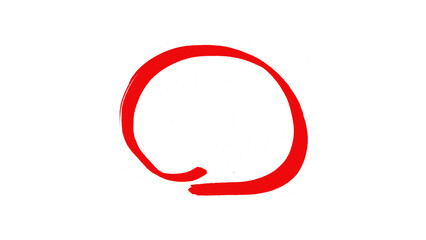 Highlight red circle on transparent background. Bright red scribble ovals and bubbles to circle and highlight text. Highlight circle icon.
