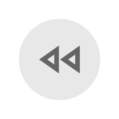 Fast Rewind Outlined Icon
