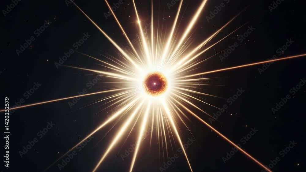 Wall mural pulsar and neutron star situated in space with a background