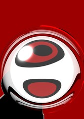 abstract background with red circles
