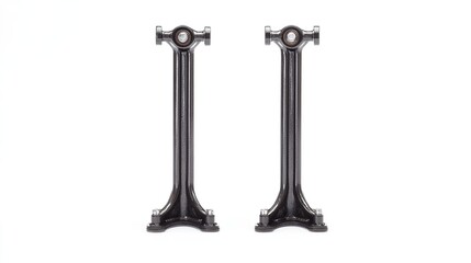 Industrial Metal Legs with Pair, and White Background.
