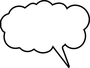 Comic Speech and Thought Bubble Icons – Blank Cartoon Dialogue Balloons