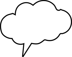 Comic Speech and Thought Bubble Icons – Blank Cartoon Dialogue Balloons