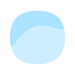 水色のバイカラーのスーパー楕円 - シンプルなデザインの背景や装飾の素材
