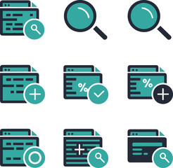 Zoom sign, Zoom logo or icon vector illustraton