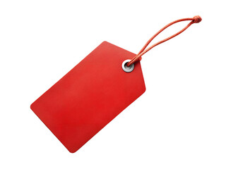 red price tag isolated