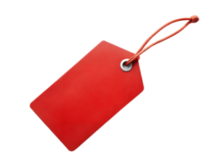 red price tag isolated