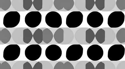 Repetitive Circular Pattern with Abstract Intersections Graphic Design Visual Art Background Image.