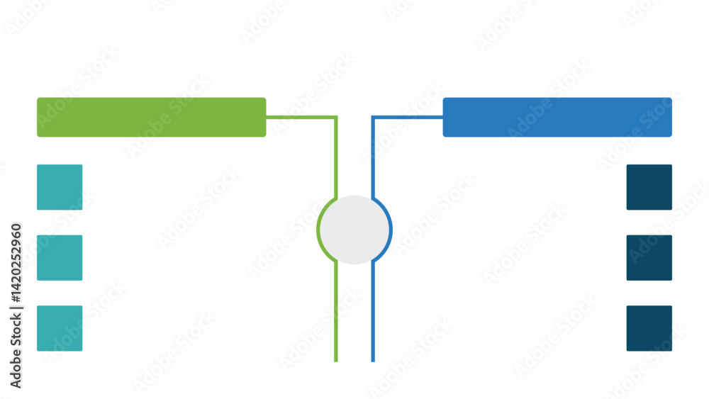 Wall mural current vs future state infographic presentation layout fully editable.