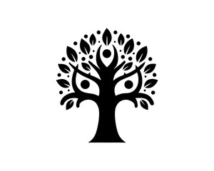 Obraz premium creative details Fantasy tree icon Vector Illustration 