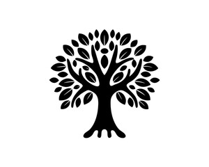 Fototapeta premium creative details Fantasy tree icon Vector Illustration 