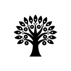 creative details Fantasy tree icon Vector Illustration  