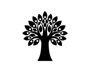creative details Fantasy tree icon Vector Illustration  