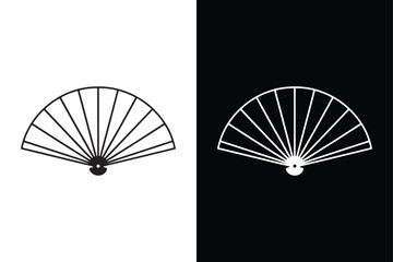 Fan icon vector on White Background ,Vector Art Illustration on white background.