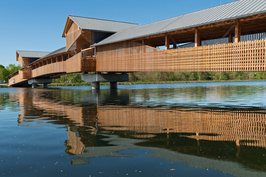 Neue R&ouml;merbr&uuml;cke in Wels an der Traun Ober&ouml;sterreich