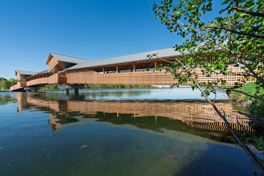 Neue R&ouml;merbr&uuml;cke in Wels an der Traun Ober&ouml;sterreich