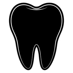 tooth icon on white
