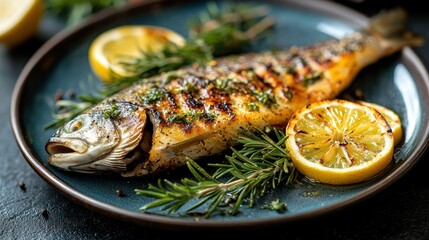 Grilled Fish with Lemon and Herbs