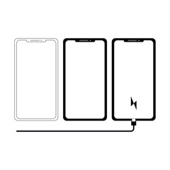  mobile phone illustration icon