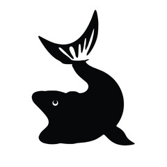 black and white fish