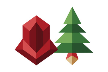 garnet---pine-vector-art-illustriton-white-bagroun.eps