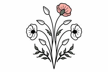 vector illustration of flowers