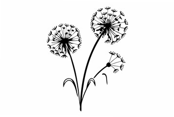 dandelion flower vector