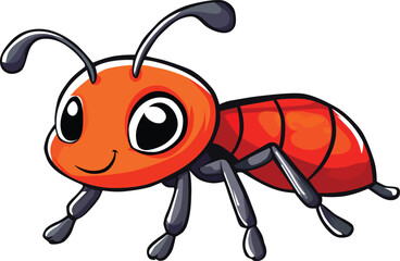 smiling red ant bug insect animal