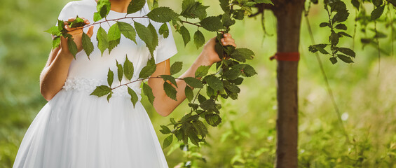 Young girl posing in white First Communion dress symbolizing purity faith and sacred Christian...