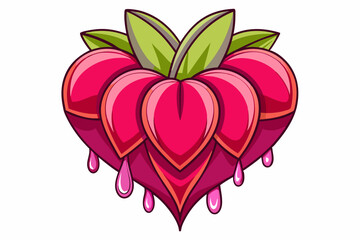 orange lily isolated on white