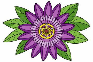 Fototapeta premium vector illustration of lotus flower