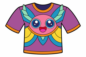 t shirt with colorful clothes