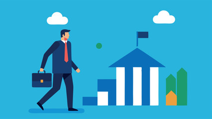 Obraz premium business man with briefcase