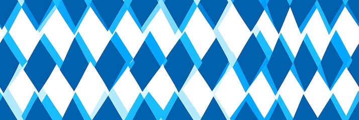 A blue and white rhombus seamless pattern background for the graphic design of a beer label