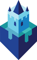 vector illustration of a castle