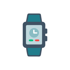 Modern smartwatch icon with a minimalist design isolated