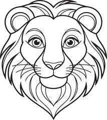 lion head vector illustration