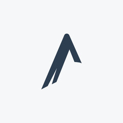 Abstract letter a logotype