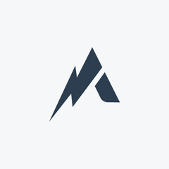 Abstract letter a logotype