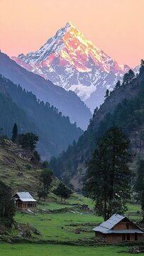 nanda devi mountain peak video india landscape	
