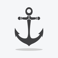 Anchors icon on white background. eps10